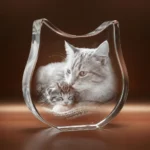 Kattekrystal med 3D-gravering – mit smukkeste minde om min kat